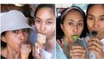 Serunya Sarah Sechan Saat Kulineran di Singapura, Cicip Kopi hingga Sate