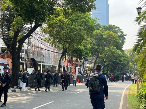 Situasi Jalan Imam Bonjol, Jakpus, menjelang debat capres perdana