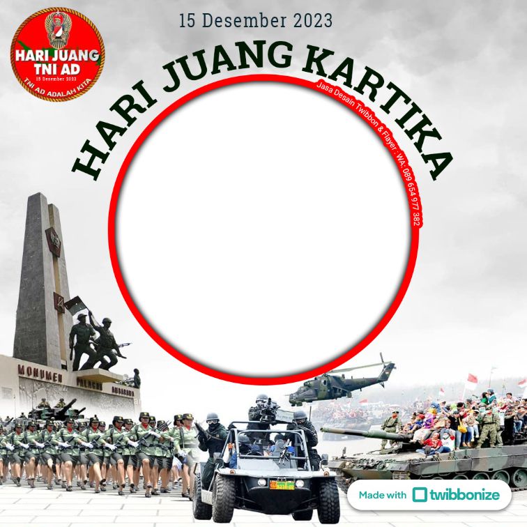 Twibbon Hari Juang Kartika TNI AD 2023