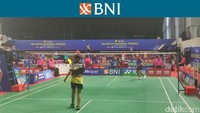Hari ketiga BNI Sirnas Premier 2023 berlangsung di GOR Utama UNJ, Jakarta, Rabu (13/11/2023).  Foto: Bayu Baskoro/detikcom
