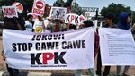 Gerakan Mahasiswa Koalisi Indonesia Maju Demo di Patung Kuda