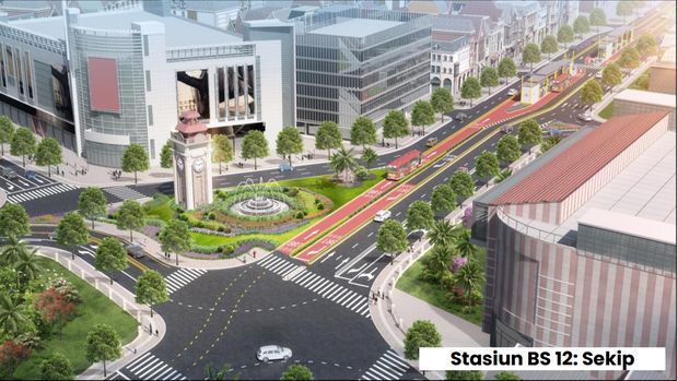 Design koridor untuk BRT Mebidang di Medan. (Foto: Dok. Dishub Medan)