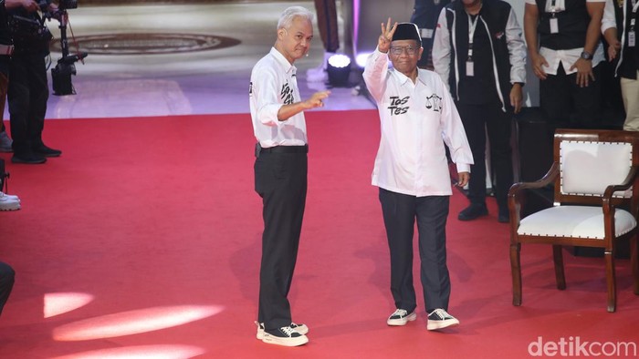 Gaya Ganjar-Mahfud di Debat Capres