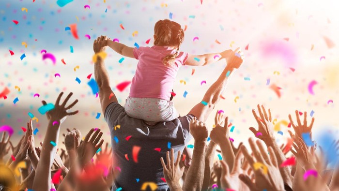 Ilustrasi Anak Nonton Konser Ilustrasi Anak Nonton Konser