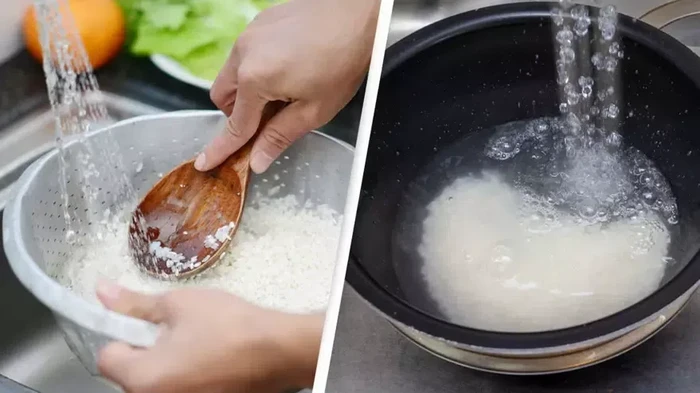 Mencuci beras