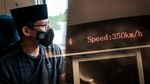 Momen Pertama Sandiaga Naik Whoosh