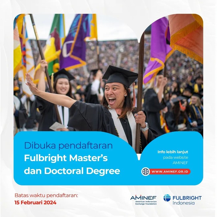 Pendaftaran beasiswa Fulbright 2024 dibuka hingga 15 Desember 2023