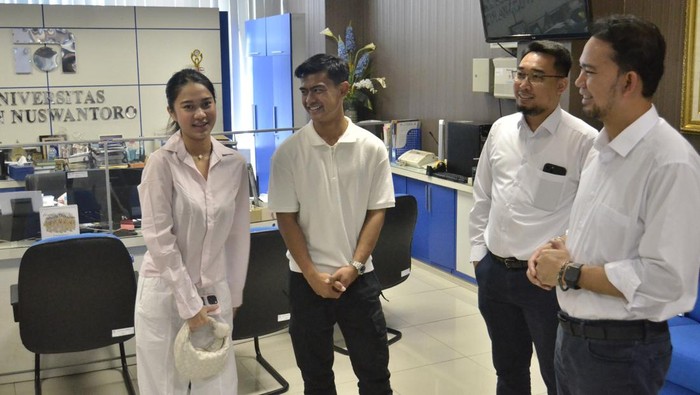 Pratama Arhan saat berada di Udinus Semarang.