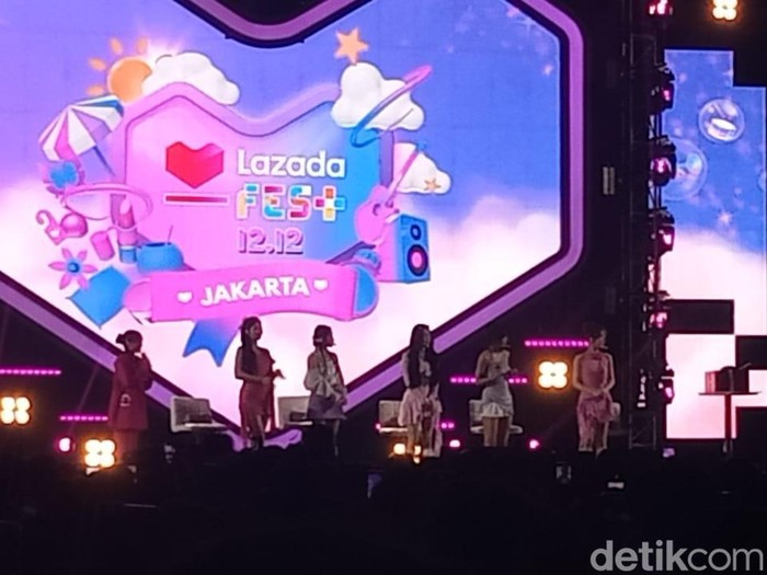 Red Velvet tampil di Lazada Fest 12.12 pada Rabu (13/12/2023) malam.