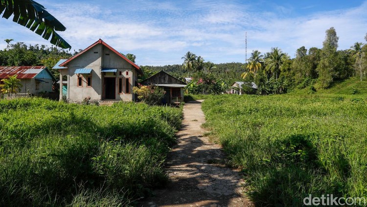 Tower BTS Bakti Kominfo di Desa Salube, Pulau Doi, Maluku Utara.