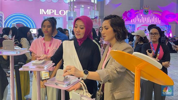 Atalia Kamil di Jakarta X Beauty. (CNBC Indonesia/Rindi Salsabilla)