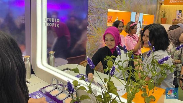 Atalia Kamil di Jakarta X Beauty. (CNBC Indonesia/Rindi Salsabilla)