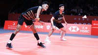 Di partai melawan wakil Korea Selatan tersebut, Bagas/Fikri kalah dengan skor 9-21, 12-21. Foto: Dok. PP PBSI