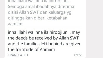 Chat yang mengejutkan... Foto: Twitter/nunumhr