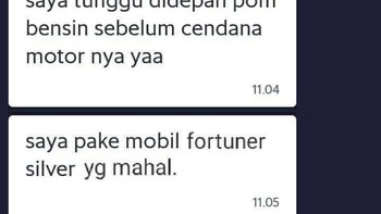 Mobil mahal vs motor kreditan Foto: Twitter/nunumhr