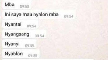 Pake auto text sih. Foto: Twitter/nunumhr