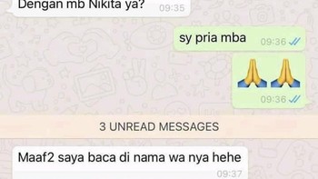 Udah dibilangin bukan perempuan, tetap nggak dibaca. Foto: Twitter/nunumhr