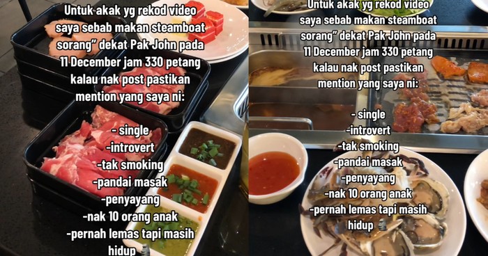 Direkam Saat Makan Sendirian di Restoran, Pria Ini Beri Komentar  Kocak