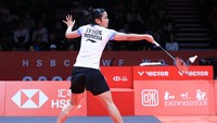 Jorji, sapaan akrab Gregoria, berhadapan dengan An Se Young (Korea) pada hari Kamis (14/12). Foto: Dok. PP PBSI