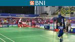 Foto: Serunya Partai Ahsan Vs Kafie dan Khoirul Vs Rafael