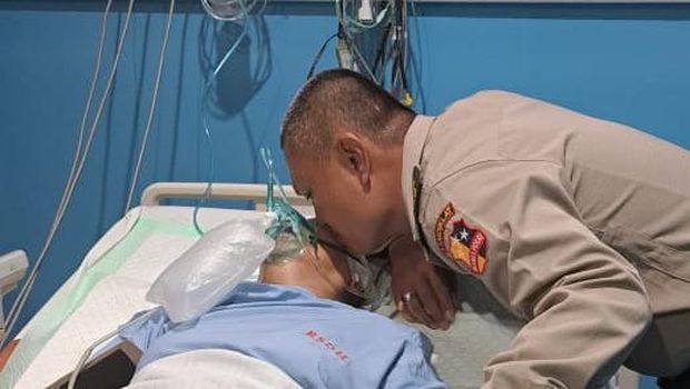 Kisah haru Ipda Syarifuddin, istri meninggal usai kecelakaan di Papua, saat dirinya sekolah perwira di Setukpa Sukabumi, Jawa Barat.