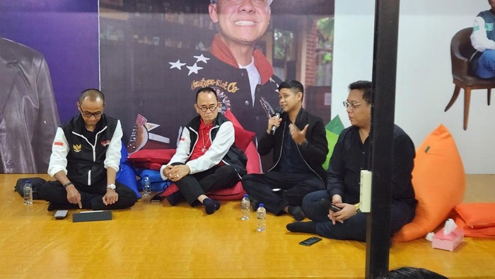 Konferensi pers TPN Ganjar-Mahfud (Adrial/detikcom)