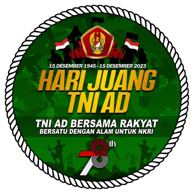 Logo Hari Juang Kartika TNI AD ke-78 Tahun 2023