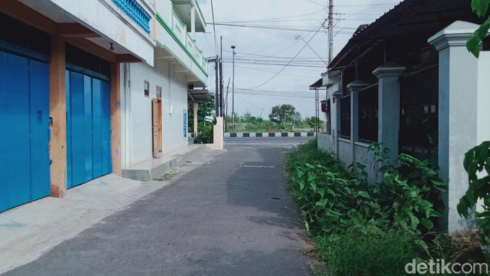 Lokasi penggeledahan Densus di Desa Kepanjen, Kecamatan Delanggu, Klaten, Kamis (14/12/2023).
