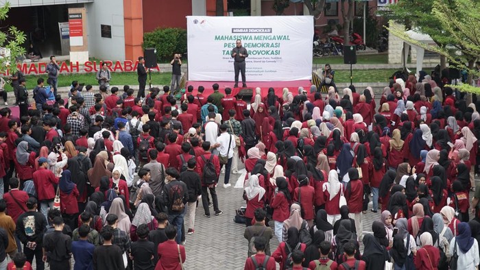 Mahasiswa deklarasi demokrasi tanpa provokasi