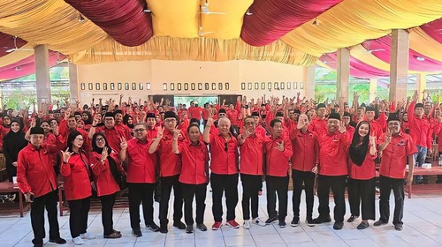 Rakorda PDIP NTB yang dihadiri ribuan kader se-Pulau Sumbawa di Hotel Parahyangan, Sumbawa, NTB, Kamis (14/12/2023).
(Foto: Istimewa)