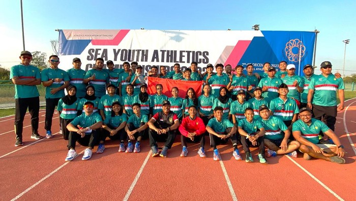 Timnas Atletik Muda Indonesia berhasil mencatatkan prestasi gemilang di ajang 15th SEA Youth Athletics Championships 2023. Tujuh medali emas diraih.