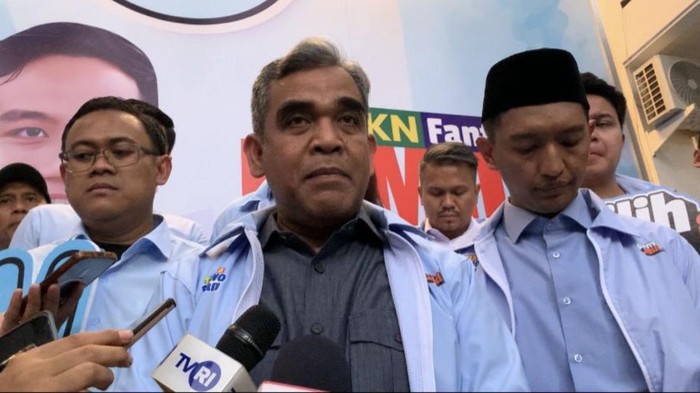 Sekjen Gerindra Ahmad Muzani (tengah)-(Firda-detikcom)