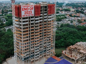 Proyek Apartemen Baru di Jaksel Mau Kelar, Kini Tahap Tutup Atap