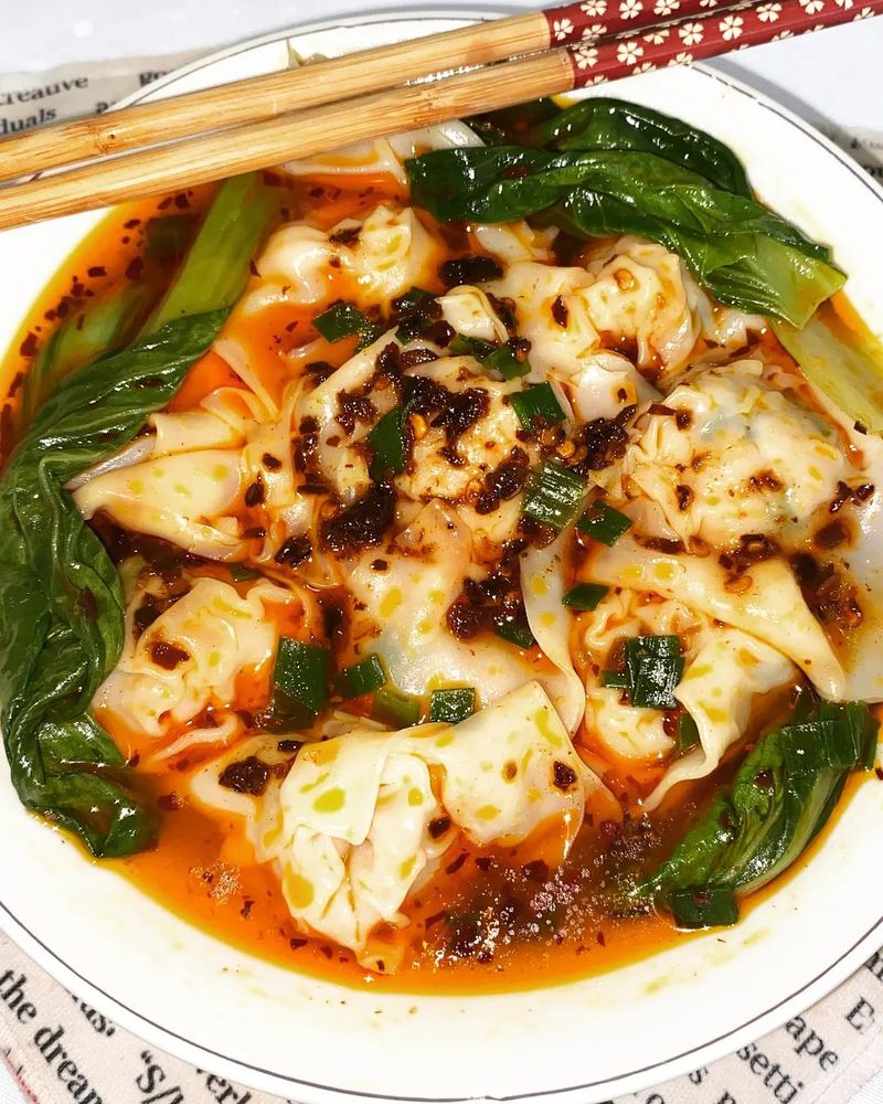 Wonton chili oil