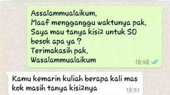 Hayo loh Mas, udah bolos berapa kali nih di matkul si bapak dosen? Foto: Instagram/dramakuliah