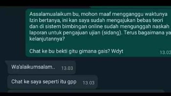 Nah, begini jadinya kalau ada yang lupa dihapus. Biasakan cek ulang sebelum chat orang lain. Foto: Instagram/dramakuliah