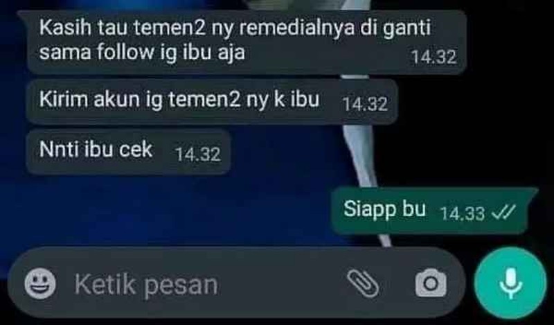 Tiap chat dosen, pasti bawaannya dagdigdug ser! Mending lihat chat dosen dan mahasiswa berikut ini dulu deh biar kuat batin.