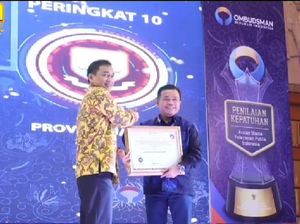 Kepatuhan Pelayanan Publik Pemprov Jambi Diganjar Penghargaan Ombudsman
