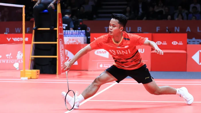 Anthony Sinisuka Ginting di BWF World Tour Finals 2023