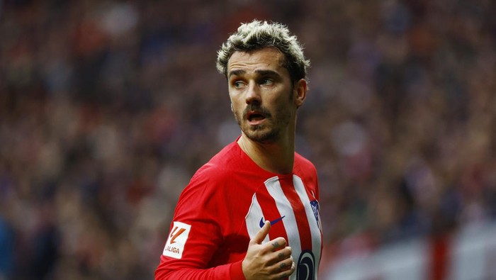 Soccer Football - LaLiga - Atletico Madrid v Almeria - Metropolitano, Madrid, Spain - December 10, 2023 Atletico Madrids Antoine Griezmann during the match REUTERS/Susana Vera