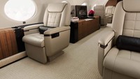 Ini kursi yang biasa diduduki oleh Kim Kardashian di dalam pesawat itu. Foto: Gulfstream