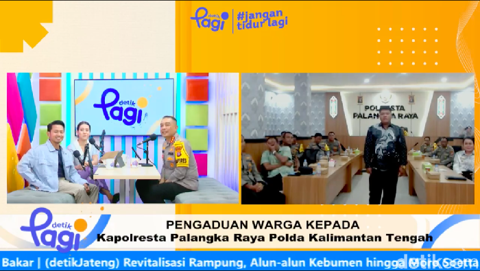 Jumat Curhat detikPagi bersama Kapolresta Palangka Raya Kombes Budi