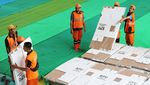 KPU Distribusikan Logistis Pemilu untuk Kecamatan Tanah Abang