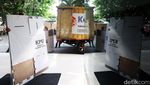 KPU Distribusikan Logistis Pemilu untuk Kecamatan Tanah Abang