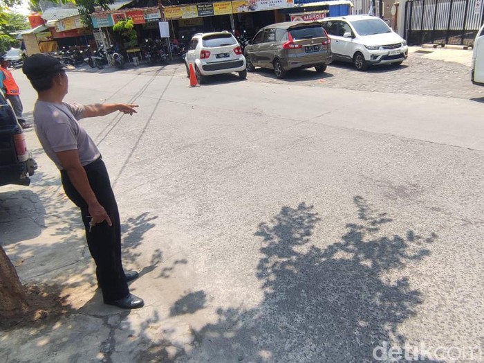 Lokasi pengeroyokan seorang pria hingga tewas di Jalan Pasirmas Raya, Kelurahan Panggung Lor, Kecamatan Semarang Utara, Kota Semarang, Jumat (15/12/2023).