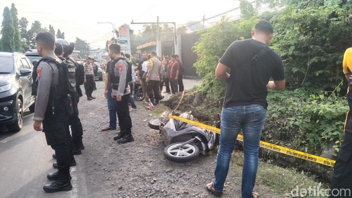 Polisi cek TKP pengeroyokan pelajar di Majalengka