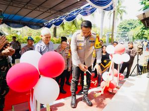 Kantor Polsubsektor di Jakbar yang Sempat Miring Kini Sudah Diperbaiki