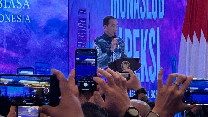 Presiden Jokowi di acara APEKSI (Isal/detikcom)