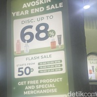 AvoskinJika perlu skincare, Avoskin patut dipertimbangkan karena cukup banyak memeri diskon dan merchandise.Foto: Rahmi Anjani/Wolipop