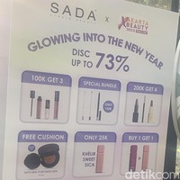 SadaSada memberi diskon akhir tahun hingga 73%. Kamu juga bisa memberi harga bundle bahkan penawaran cushion.Foto: Rahmi Anjani/Wolipop